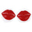 Women's Sexy Silicone Gel Red Lips Shaped Nipple Covers Breast Stickers