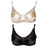 Crofta Women Girls Ladies Special Pocket Cotton Blend Bra Lingerie Undergarments Black 34/75