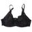 Crofta Women Girls Ladies Special Pocket Cotton Blend Bra Lingerie Undergarments Black 34/75