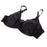 Crofta Women Girls Ladies Special Pocket Cotton Blend Bra Lingerie Undergarments Black 34/75