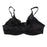 Crofta Women Girls Ladies Special Pocket Cotton Blend Bra Lingerie Undergarments Black 34/75