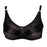 Crofta Women Girls Ladies Special Pocket Cotton Blend Bra Lingerie Undergarments Black 40/90