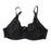 Crofta Women Girls Ladies Special Pocket Cotton Blend Bra Lingerie Undergarments Black 40/90