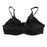 Crofta Women Girls Ladies Special Pocket Cotton Blend Bra Lingerie Undergarments Black 40/90