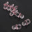 Crofta 100pcs Cute Mini Pacifier Charms Baby Shower Kids Party Favor Pink