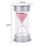 Ten Minutes Hourglass Sandglass Sand Timer Home Decor Silver Lid Pink Sand