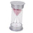 15 Minutes Hourglass Sandglass Sand Timer Home Decor Silver Lid Pink Sand