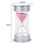 15 Minutes Hourglass Sandglass Sand Timer Home Decor Silver Lid Pink Sand