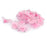 Wired Mesh Stocking Glitter Flowers 2.5x2.5cm 50pcs Pink