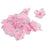 Wired Mesh Stocking Glitter Flowers 2.5x2.5cm 50pcs Pink