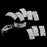 Crofta 100 Pieces Vaulted Rhinestone Ribbon Buckles Sliders for Wedding Decoration