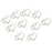 10 Pcs Crystal Diamante Rhinestone Buckle Invitation Ribbon Slider D