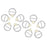 10 Pcs Crystal Diamante Rhinestone Buckle Invitation Ribbon Slider F