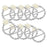 10 Pcs Crystal Diamante Rhinestone Buckle Invitation Ribbon Slider F