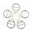 10 Pcs Crystal Diamante Rhinestone Buckle Invitation Ribbon Slider F