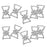 10 Pcs Crystal Diamante Rhinestone Buckle Invitation Ribbon Slider G