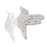 Crofta 100pcs Bird Glass Place Cards Wedding Party Table Decoration Ivory