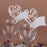 Crofta 100pcs Love Heart Wine Glass Place Cards Wedding Name Party Favour Table Decor