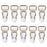 10 Pieces Men's Garter Belt Clips Hooks Grips White