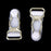 10 Pieces Men's Garter Belt Clips Hooks Grips White