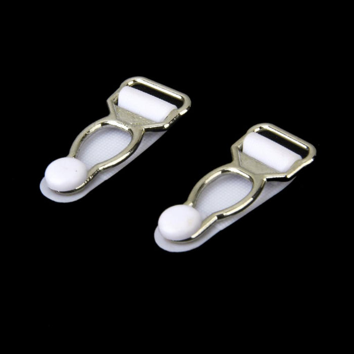 10 Pieces Men's Garter Belt Clips Hooks Grips White