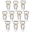 10 Pieces Men's Garter Belt Clips Hooks Grips White