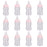 12x Milk Bottles Baby Shower Christening Favors Party Decor Girls Boys Pink