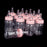 12x Milk Bottles Baby Shower Christening Favors Party Decor Girls Boys Pink