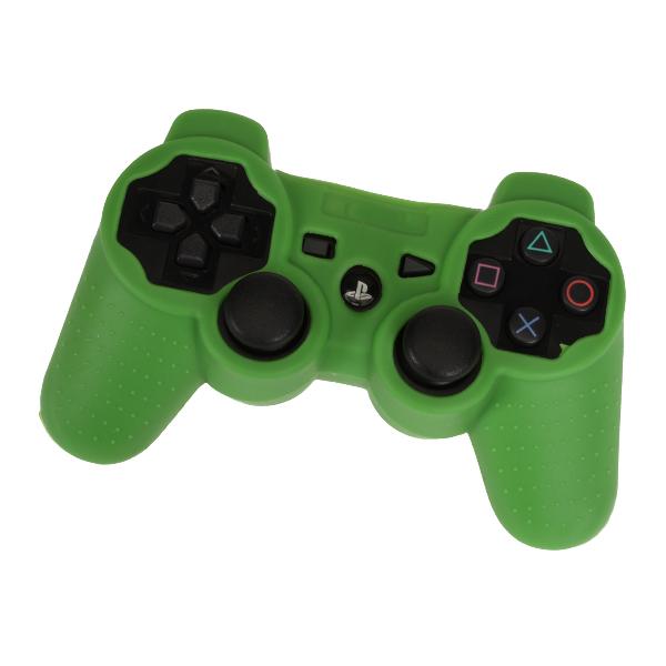 Crofta Silicone Protective Skin Case Cover for Sony PS3 Controller - Green