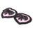 Women's Reuseable Heart Bowknot Nipple Covers Breast Stickers Pink and Black