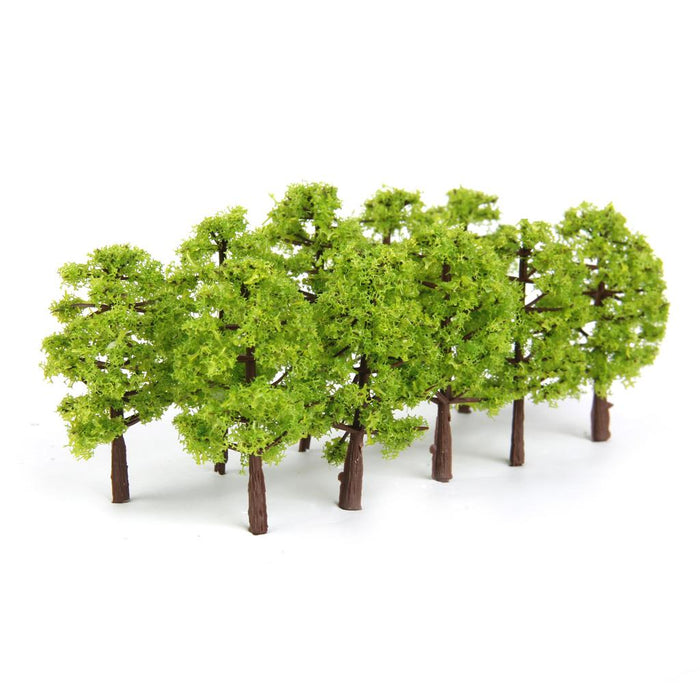 20pcs Model Tress Train Railroad Scenery 1:150 Light Green