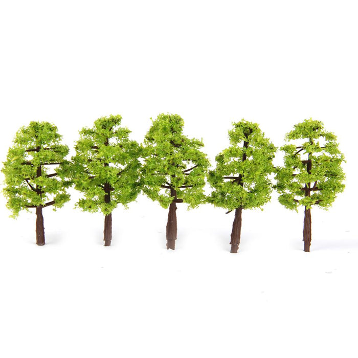 20pcs Model Tress Train Railroad Scenery 1:150 Light Green