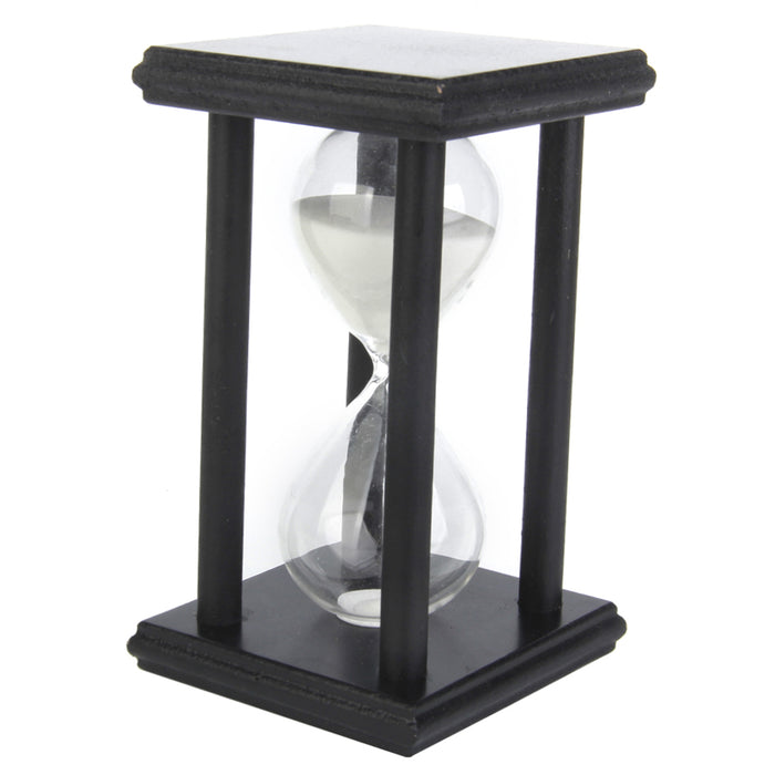 30 Min Wooden Sand Clock Sandglass Hourglass Timer for Gift/Decoration White