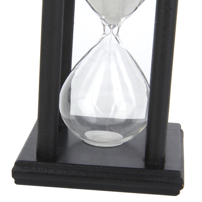 30 Min Wooden Sand Clock Sandglass Hourglass Timer for Gift/Decoration White