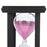 30 Min Wooden Sand Clock Sandglass Hourglass Timer for Gift/Decoration Pink