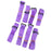 Luggage Packing Belt Suitcase Strap 1.5M x 25mm 10pcs Purple