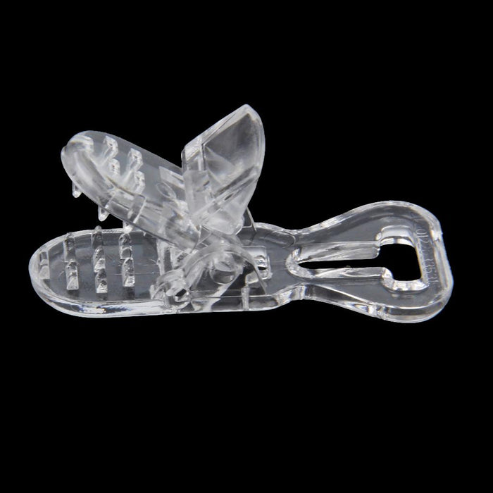 Universal ABS Clip-on Clamps Teeth Clip Nip for Cloth Toy File S 10PCS Clear