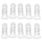 Universal ABS Clip-on Clamps Teeth Clip Nip for Cloth Toy File S 10PCS Clear