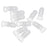 Universal ABS Clip-on Clamps Teeth Clip Nip for Cloth Toy File S 10PCS Clear