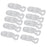 Universal ABS Clip-on Clamps Teeth Clip Nip for Cloth Toy File S 10PCS Clear