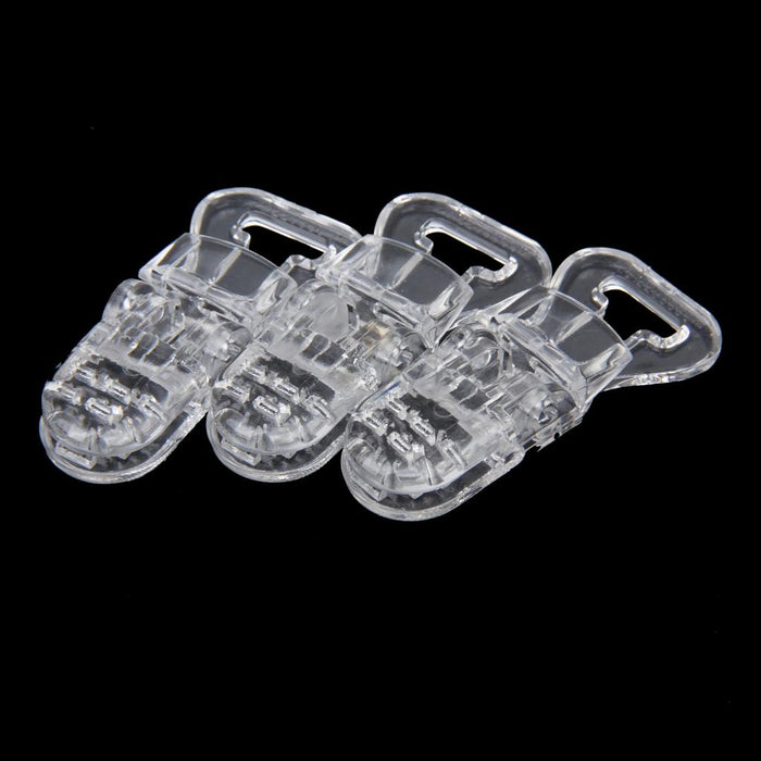 Universal ABS Clip-on Clamps Teeth Clip Nip for Cloth Toy File S 10PCS Clear