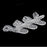 Universal ABS Clip-on Clamps Teeth Clip Nip for Cloth Toy File S 10PCS Clear