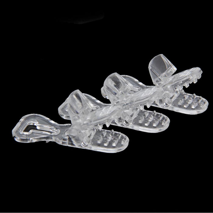 Universal ABS Clip-on Clamps Teeth Clip Nip for Cloth Toy File S 10PCS Clear