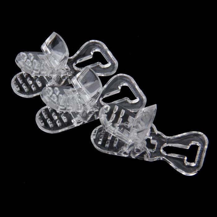 Universal ABS Clip-on Clamps Teeth Clip Nip for Cloth Toy File S 10PCS Clear