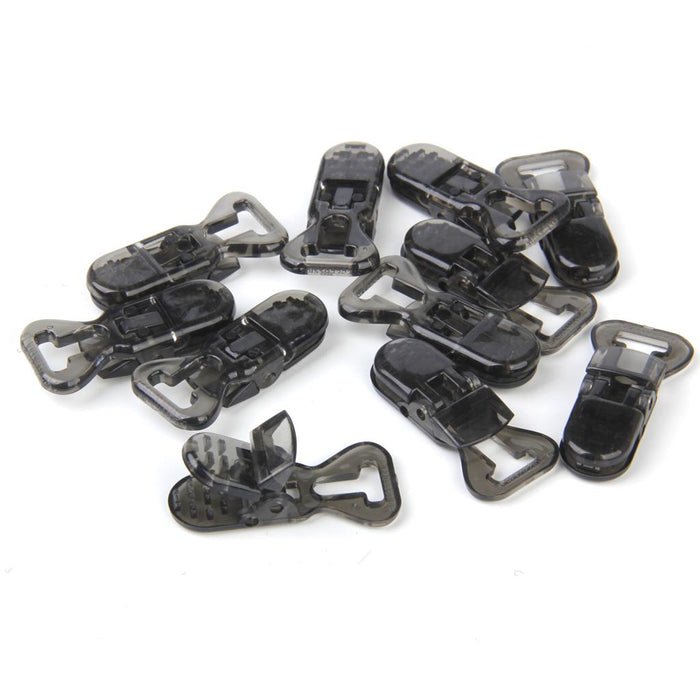 Universal ABS Clip-on Clamps Teeth Clip Nip for Cloth Toy File S 10PCS Black