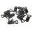 Universal ABS Clip-on Clamps Teeth Clip Nip for Cloth Toy File S 10PCS Black