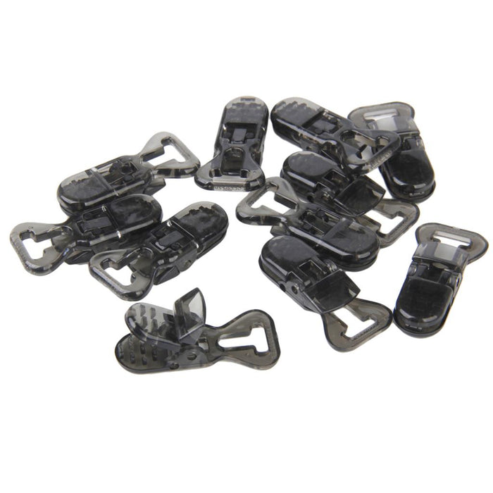 Universal ABS Clip-on Clamps Teeth Clip Nip for Cloth Toy File S 10PCS Black