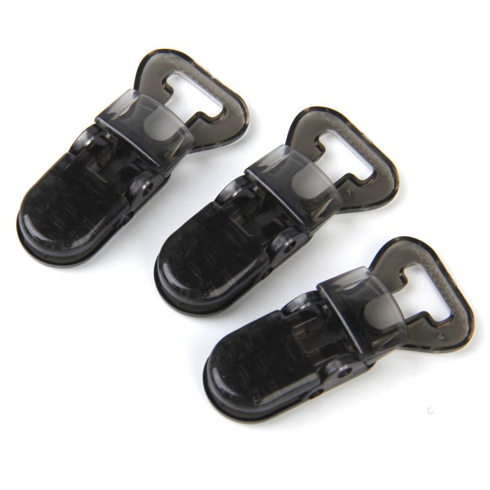 Universal ABS Clip-on Clamps Teeth Clip Nip for Cloth Toy File S 10PCS Black