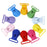 Universal Resin Round Clip-on Clamps Teeth Clip Nip Cloth File 10PCS Colors