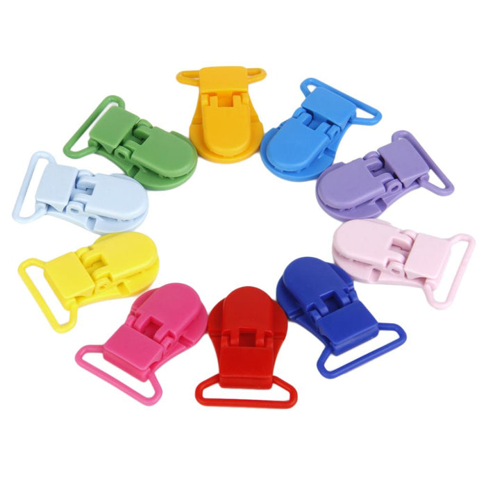 Universal Resin Round Clip-on Clamps Teeth Clip Nip Cloth File 10PCS Colors